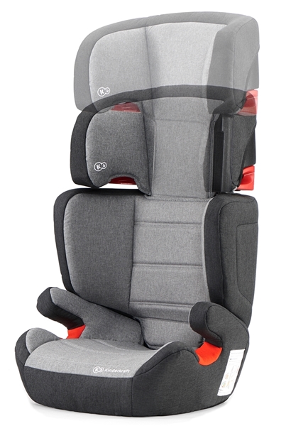Kinderkraft Κάθισμα Αυτοκινήτου Junior Isofix 15-36kg. Black Grey