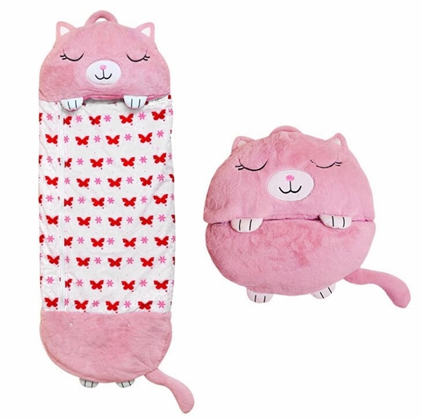 Picture of Jap Happy Nappers Υπνόσακος Μαξιλάρι Pink Cat - Medium