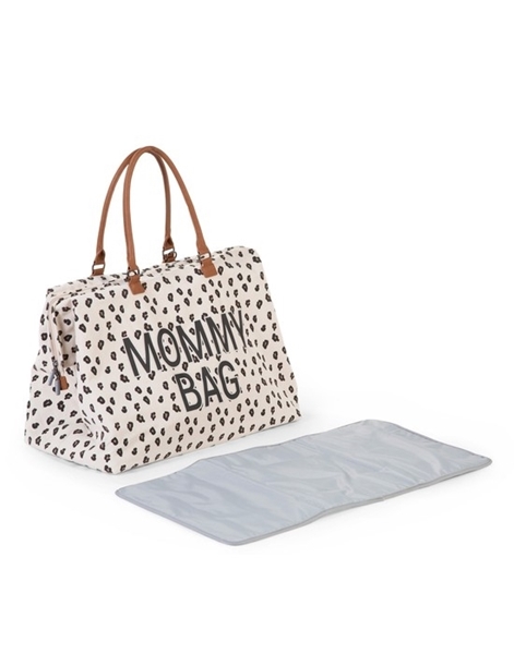 Childhome Τσάντα Αλλαγής Mommy Bag Big Canvas Leopard