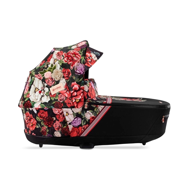 Cybex Lux Carry Cot for Priam 2022 - Spring Blossom Dark