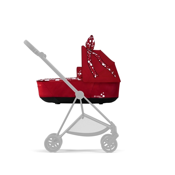 Cybex Lux Carry Cot for Mios 2022, Petticoat Red by Jeremy Scott