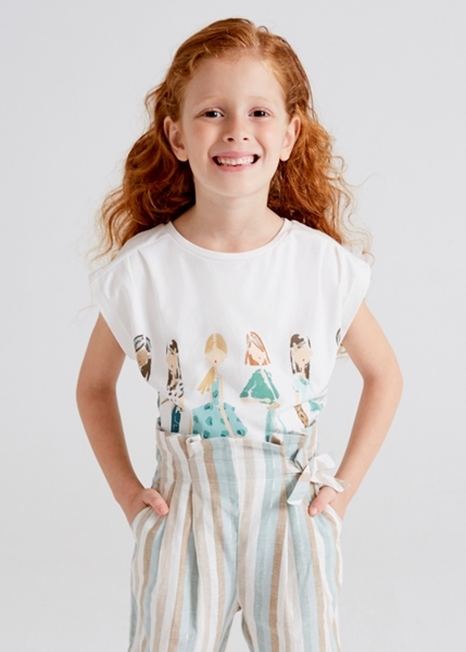 Mayoral Παιδική Μπλούζα Κούκλες ECOFRIENDS Για Κορίτσι, Πετρόλ