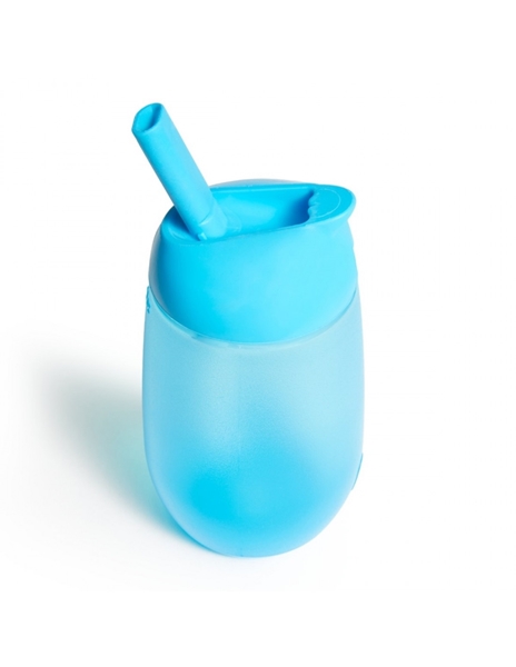 Munchkin Ποτήρι με Καλαμάκι Simple Clean Straw Cup Blue