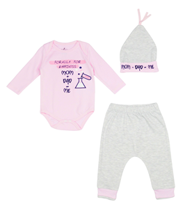 Ebita Fashion Mini Σετ Φορμάκι, Παντελόνι Και Σκουφί Για Κορίτσι Mum & Dad, Ροζ 