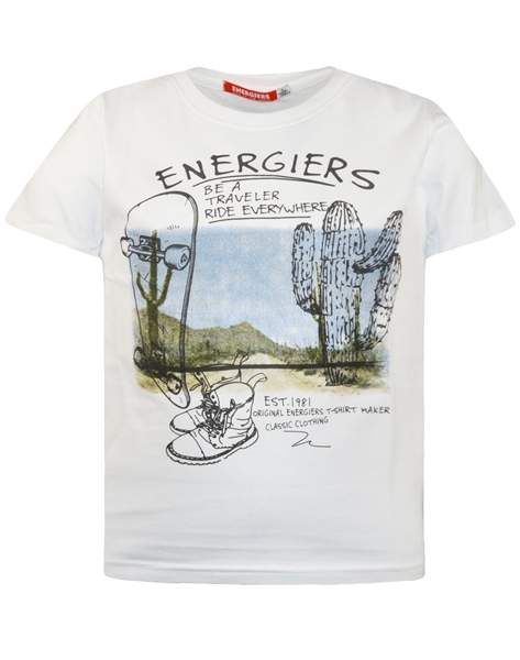 Energiers Παιδικό Μπλουζάκι Με Κάκτους Για Αγόρι, Εκρού