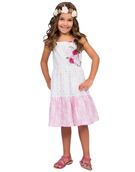 Energiers Παιδικό Φόρεμα Με Τιράντες Για Κορίτσι Λουλούδια, Φλοράλ 