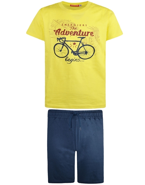 Energiers Σετ Βερμούδα Για Αγόρι Mακώ Ποδήλατο, Κίτρινο