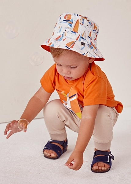 Mayoral Καπέλο Διπλής Όψεως Για Αγόρι, Πορτοκαλί