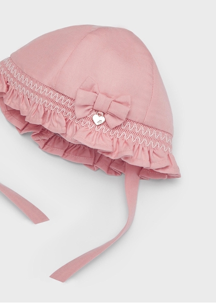 Mayoral Καπέλο Με Βολάν ECOFRIENDS Για Νεογέννητα Κορίτσια, Ροζ