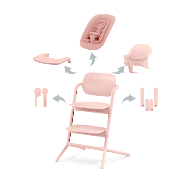 Cybex Καρεκλάκι Φαγητού Lemo Chair 4in1, Pearl Pink