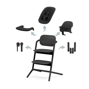 Cybex Καρεκλάκι Φαγητού Lemo Chair 4in1, Stunning Black