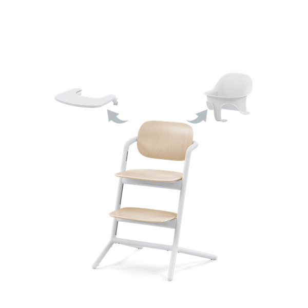 Cybex Καρεκλάκι Φαγητού Lemo Chair 3in1, Sand White