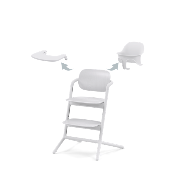 Cybex Καρεκλάκι Φαγητού Lemo Chair 3in1, All White