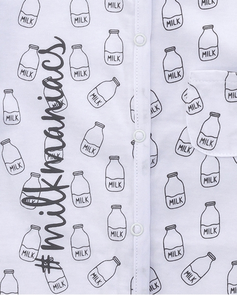 Funky Φορμάκι Εποχιακό Milk Για Αγόρι, Λευκό 