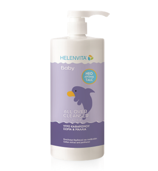 HelenVita baby υγρό καθαρισμού για σώμα και μαλλιά 1L με αντλία