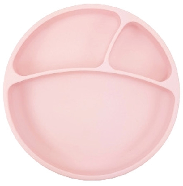 MinikOiOi Πιάτο Σιλικόνης με Χωρίσματα Pink