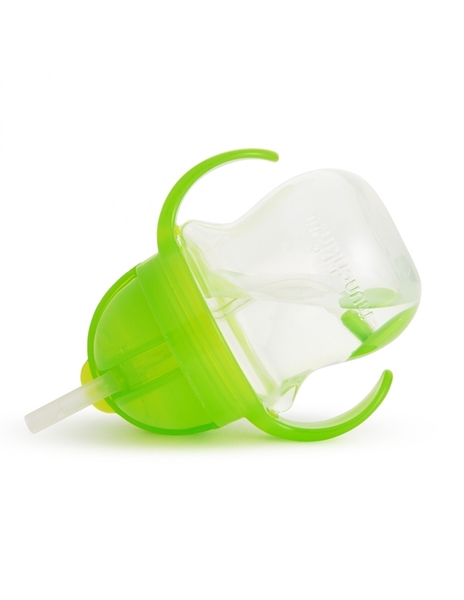 Munchkin Παιδικό Χρωματιστό Κύπελλο Με Ενσωματωμένο Καλαμάκι Green 207 ml.