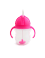 Munchkin Παιδικό Χρωματιστό Κύπελλο Με Ενσωματωμένο Καλαμάκι Pink 207ml.