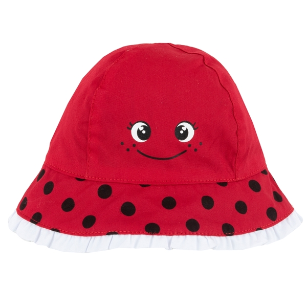 Chicco Bebe Καπέλο Διπλής Όψεως Για Κορίτσι Πασχαλίτσα, Κόκκινο