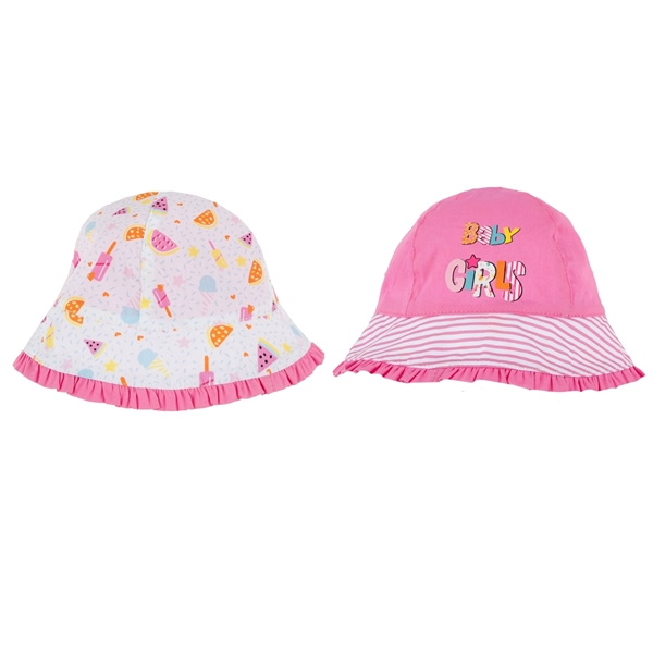 Chicco Bebe Καπέλο Διπλής Όψεως Για Κορίτσι Baby Girls, Ροζ