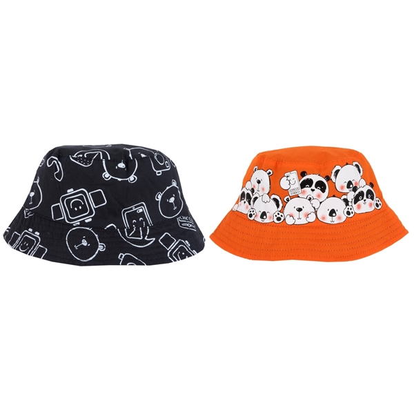 Chicco Bebe Καπέλο Διπλής Όψεως Για Αγόρι Panda, Πορτοκαλί