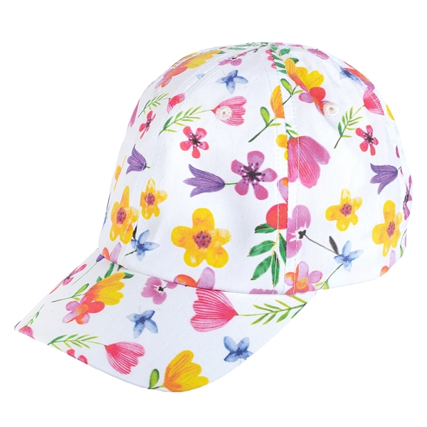Picture of Chicco Καπέλο Με Γείσο Για Κορίτσια Λουλούδια, Λευκό