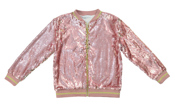 Picture of Εβίτα Fashion Εποχιακό Μπουφάν Με Παγιέτες Για Κορίτσια, Ροζ