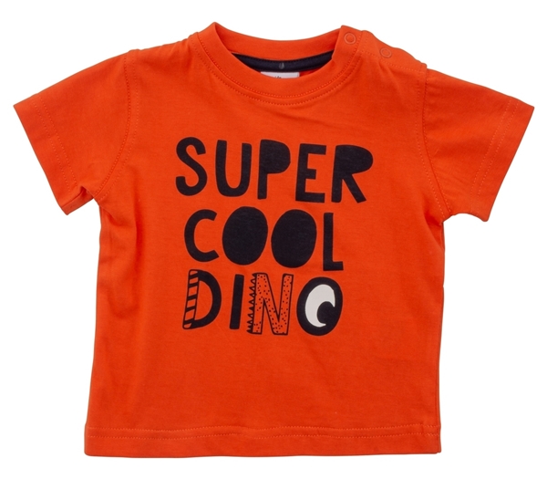 Funky Bebe Μπλούζα Super Cool Dino Για Αγόρι, Πορτοκαλί
