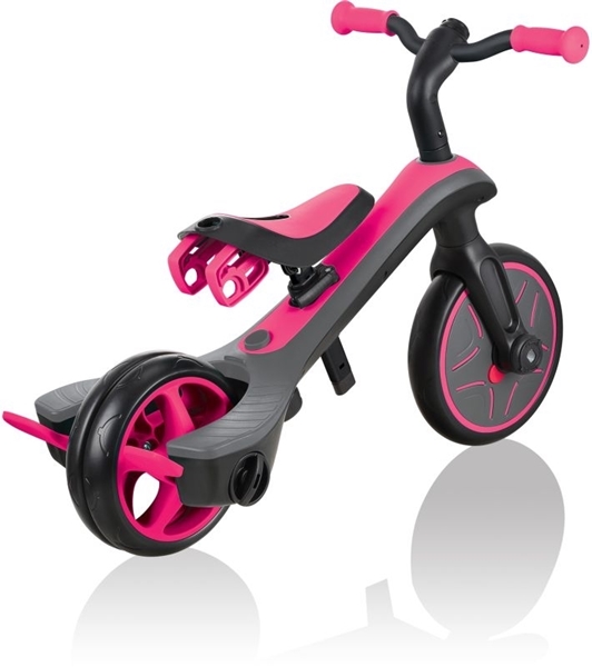 Globber Τρίκυκλο Ποδηλατάκι Trike Explorer 4in1-Fuchsia Pink