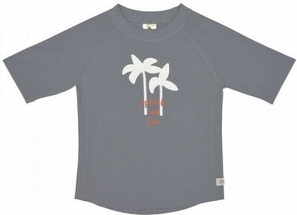 Lassig Μπλούζα Κοντομάνικη με UV50+ Προστασία Palms Grey