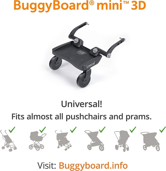  Lascal Buggy Board Σανίδα για Δεύτερο Παιδί Mini 3D Blue