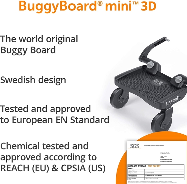  Lascal Buggy Board Σανίδα για Δεύτερο Παιδί Mini 3D Blue