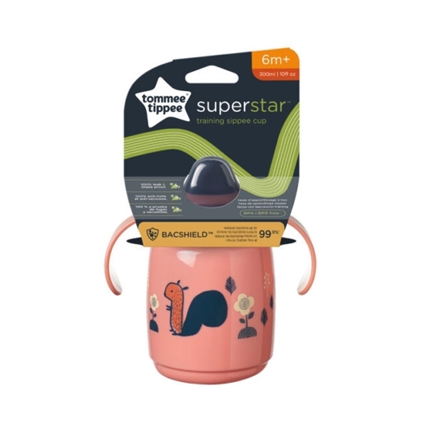 Tommee Tippee Εκπαιδευτικό Κύπελο με Λαβές Sippee Cup Pink 300ml 6m+