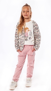Εβίτα Fashion Παιδικό Σετ Φόρμας 3 Τμχ, Print Ροζ