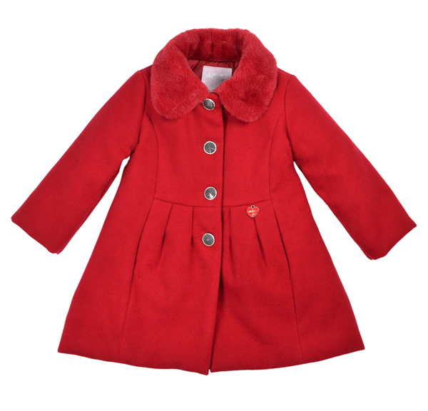 Εβίτα Fashion Παιδικό Παλτό, Κόκκινο