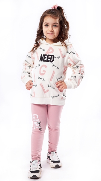 Εβίτα Fashion Παιδικό Σετ Κολάν Need, Ροζ 