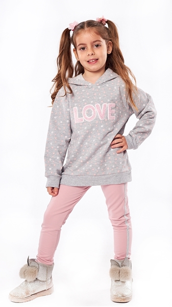 Picture of Εβίτα Fashion Παιδικό Σετ Φόρμας Love, Ροζ