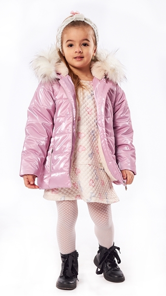 Εβίτα Fashion Παιδικό Μπουφάν, Ροζ 