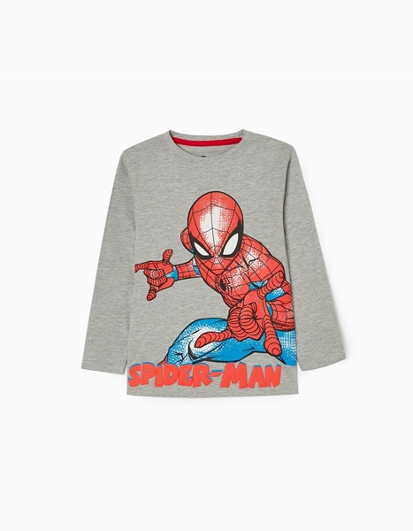 Zippy Μπλούζα Spiderman Για Αγόρι, Γκρί