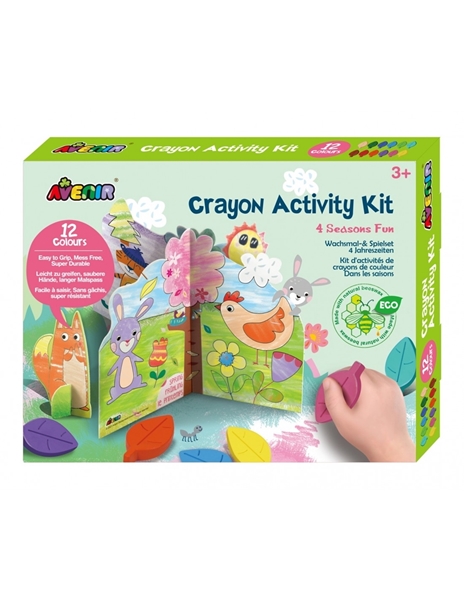 Avenir - Κουτί με 12 Κραγιόν Crayon Activity 4 Seasons Fun