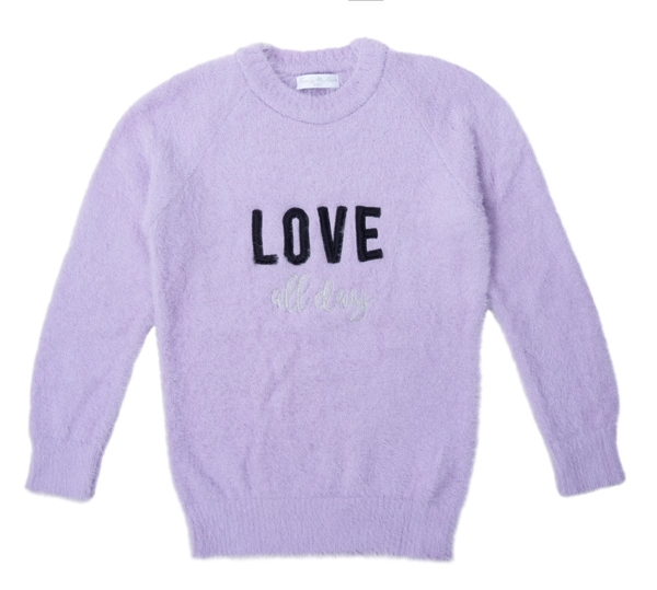 Funky Εφηβικό Μπλουζοφόρεμα Πλεκτό Για Κορίτσια, Μωβ