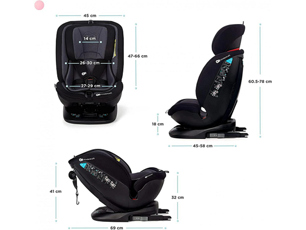 Kinderkraft Κάθισμα Αυτοκινήτου Xpedition IsoFix 0-36kg Black