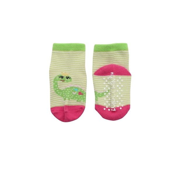 Zoocchini - Grip+Easy Παντελόνι για Μπουσούλιμα & Κάλτσες – Pink Dinosaur