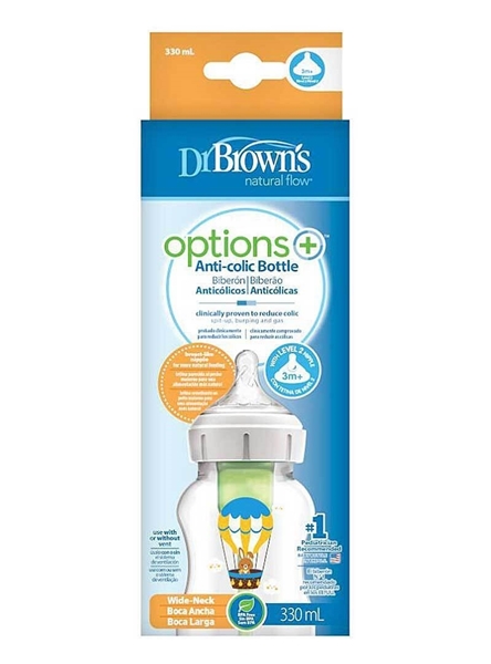 Dr. Brown's Natural Flow® Options+™ Πλαστικό Μπιμπερό ΦΛ 330ml, Λαγουδάκι