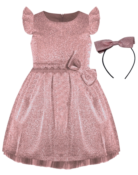 Energiers Παιδικό Αμπιγιέ Φόρεμα Με Στέκα, Ροζ