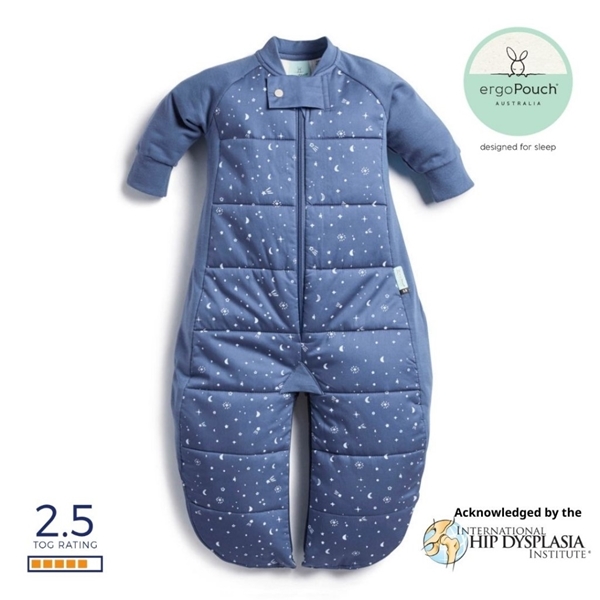 ergoPouch Sleep Suit Υπνόσακος Βρεφικός 2 σε 1 2.5 tog 8-24 μηνών Night Sky