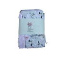 Καρφιτσωμένος Γάτος - Βρεφική Κουβέρτα Βελουτέ Garden Flowers Rose 110x75cm