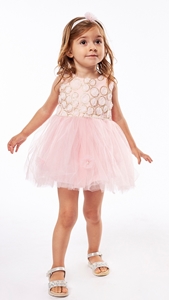 Εβίτα Fashion Bebe Φόρεμα Με Τούλι, Ροζ