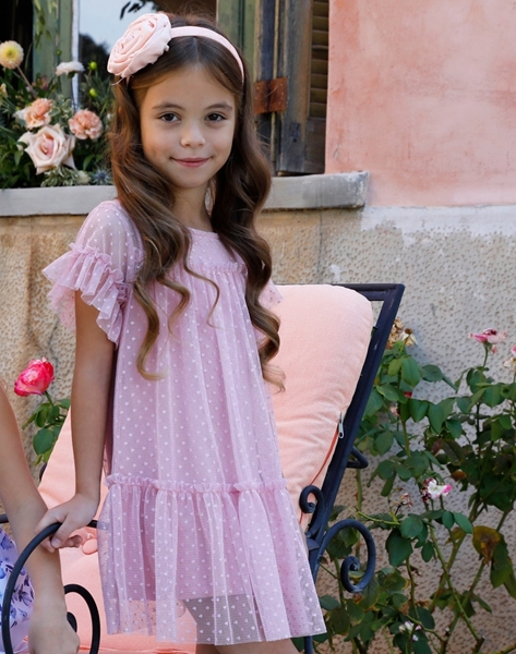 Energiers Παιδικό Τούλινο Φόρεμα, Ροζ 