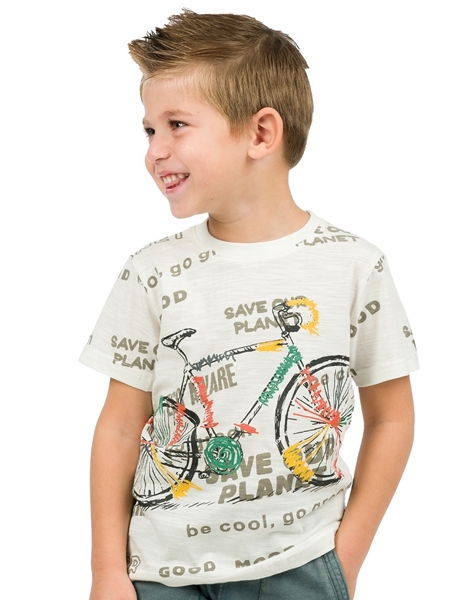 Energiers Παιδική Μπλούζα Ποδήλατο, Εκρού 